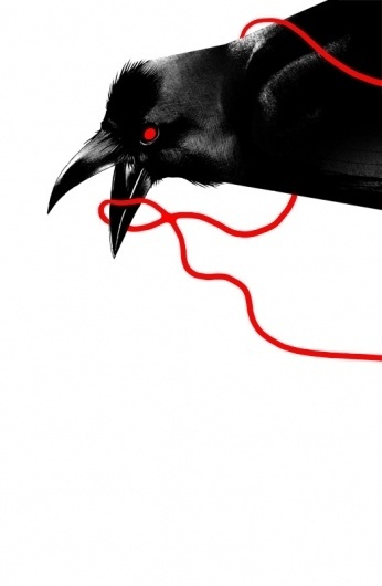 201012132115459a4.jpg (JPEG Image, 523x800 pixels) #beek #black #bird #crow #drawing