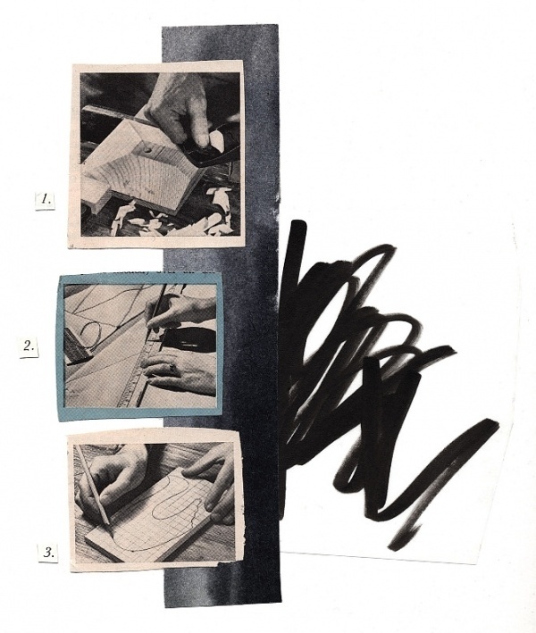 Editorial Illustration - Emily Haasch #assemble #stroke #offline #physical #wood #craft #handmade #wash #collage #carve