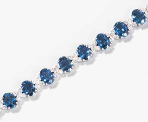 Saphir-Brillant-Bracelet