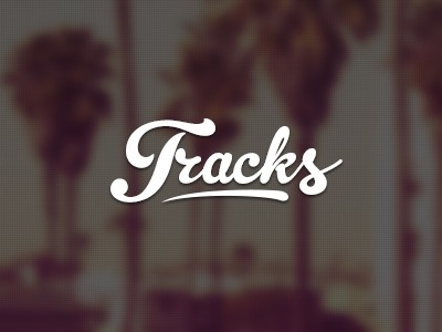 Tracks logo #music #logo #logotype #typography