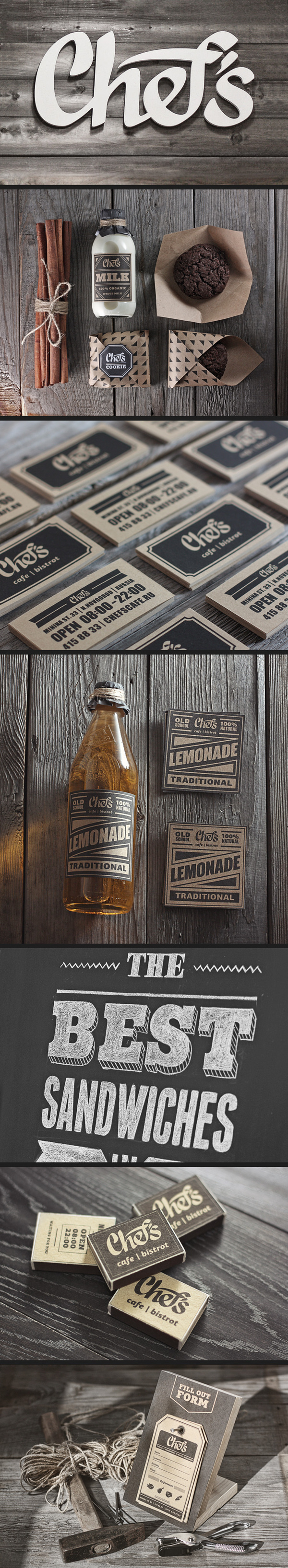 Chef's cafe on Behance #branding
