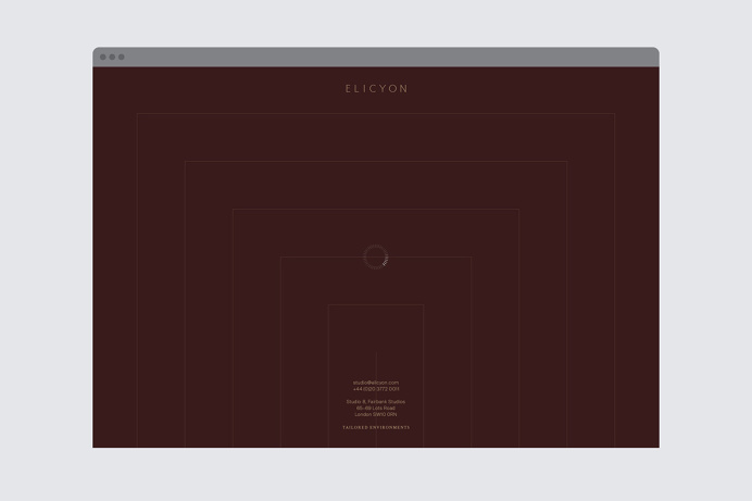 Elicyon branding deluxe luxury beaty corporate design stationery design two times elliott london UK mindsparkle mag logo logotype red borde