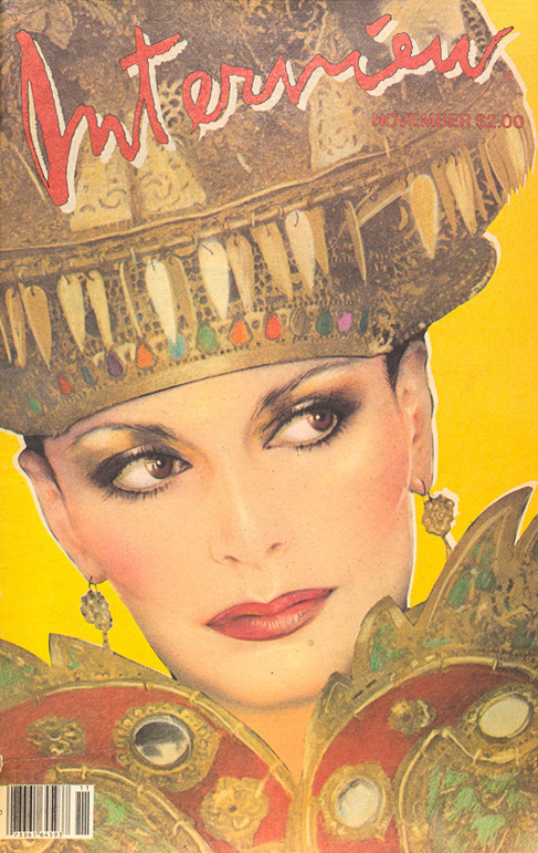 interview november 1981 #yellow #cover #illustration #fashion #magazine