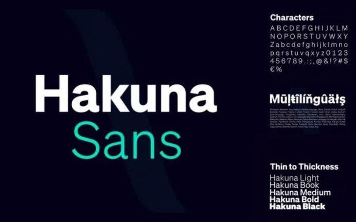 Hakuna Font - Free Sans Serif Typeface