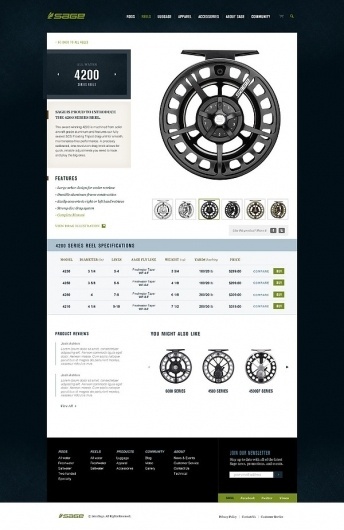 Sage Fly Fishing on the Behance Network #website