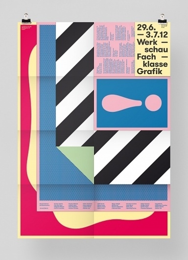 Werkschau 2012 « FEIXEN: Design by Felix Pfäffli #layers #stripes #color #folded #poster