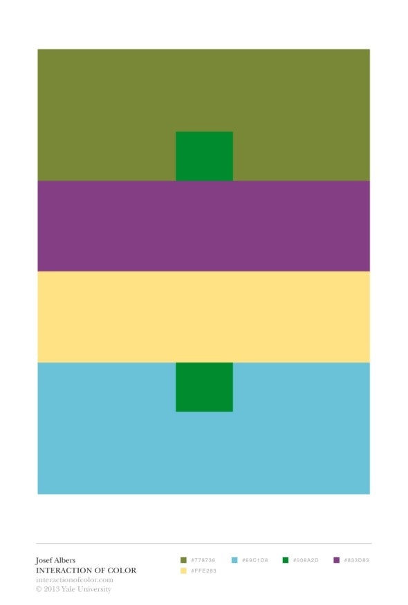 Albers App Colors Interaction on Facebook and Pinterest | Yale Press Log #colour #albers