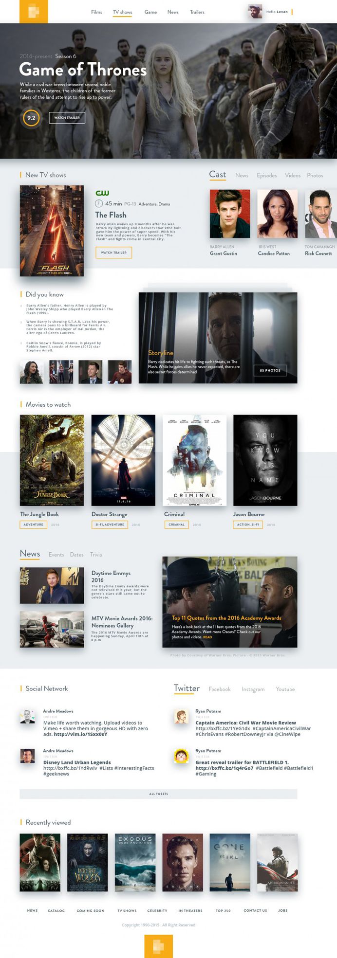 Film database by Levani Ambokadze