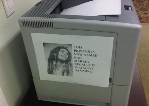 This Printer Is Named Bob Marley | LauraJul #bob #marly