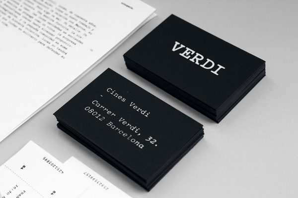 Verdi #branding #barnab #cinema #verdi #patrice #typewriter