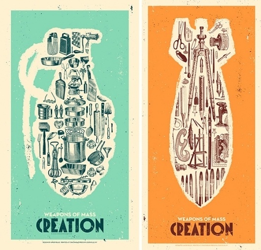 Colossal | An art and design blog. #weapons #angryblue #ideas #concept #mass #poster #creation