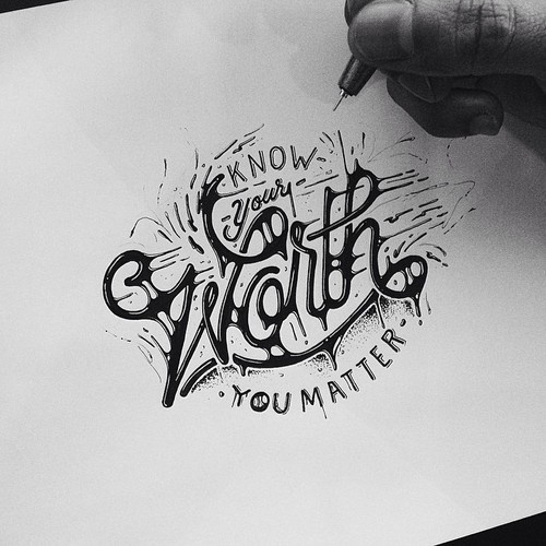 Typeverything.comKnow Your Worth by draw_ul. #dripping #ink #drip #motivational