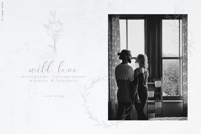 Floral Monograms & Illustrations