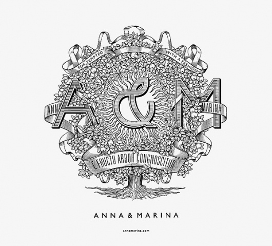 Anna & Marina on the Behance Network #illustration #typeography