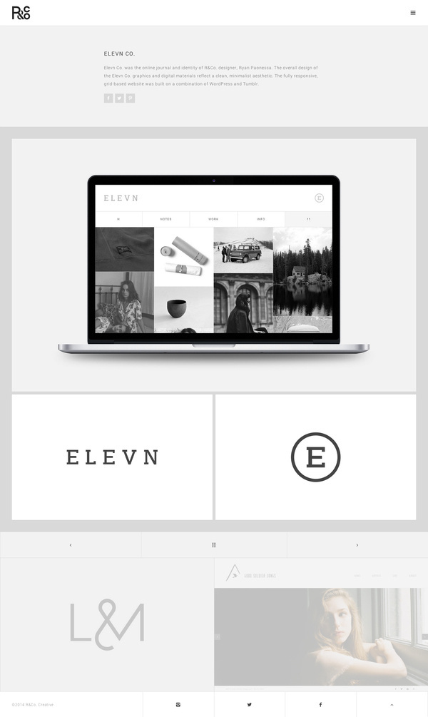 R&Co. Website http://r-ny.com/ #grid #design #web #minimal