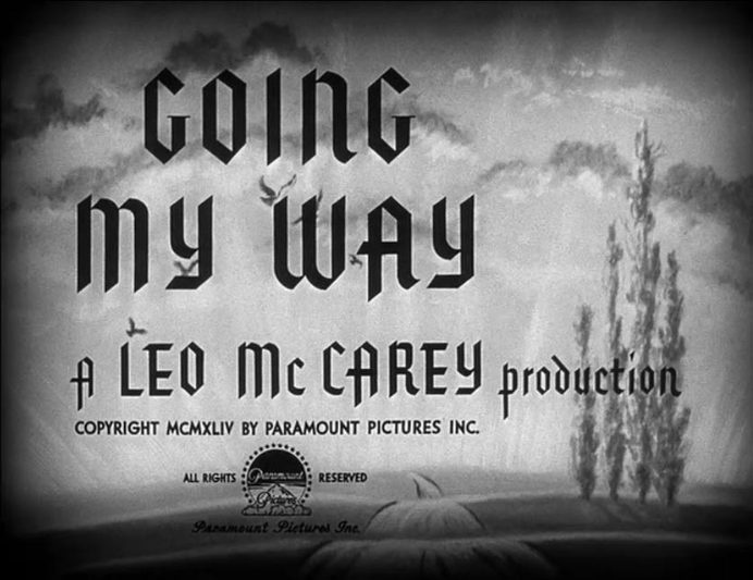 Going My Way (1944) Title Card #movie #lettering #title #card #vintage #type