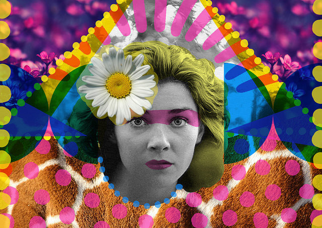 Vamos a bailar | Peperina Magenta #creative #arte #amor #woman #color #pinup #digital #ilustraciã³n #vintage #ilustration #art #collage #colour #love #work