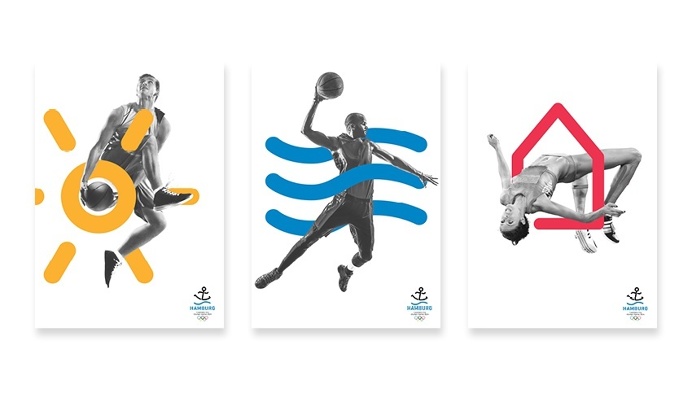 corporate design concept for the 2024 Olympic Games candidacy of Hamburg #Olympics #hojin #kang #Barbara Madl #cameokid #branding #Olympics