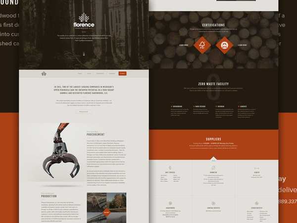 Florence Full #layout #orange #web #ui