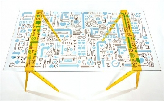 Designing f8 — Part 5 of 5 — Custom Glass Tables & Signage | Facebook #facebook #illustration #icons