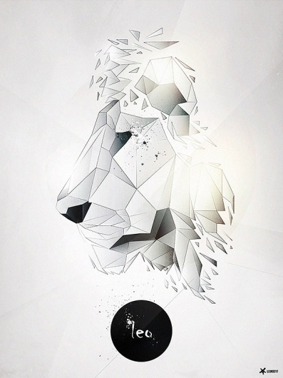 Leo | PIKTED #leo #shards #lion #geometric #glass #illustration