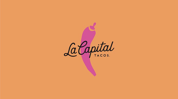 La Capital Tacos Branding - Mindsparkle Mag Beautiful branding for La Capital Tacos, by Le Billyclub in Montréal. #branding #design #identity #color #photography #graphic #design #gallery #blog #project #mindsparkle #mag #beautiful #portfolio #designer