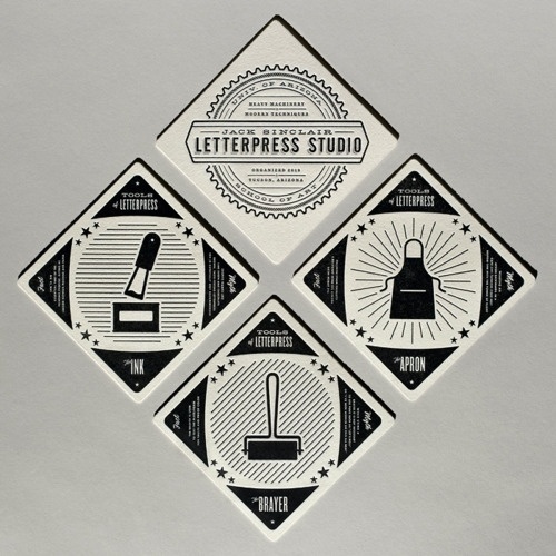 PrettyClever #print #design #letterpress #logo #grey
