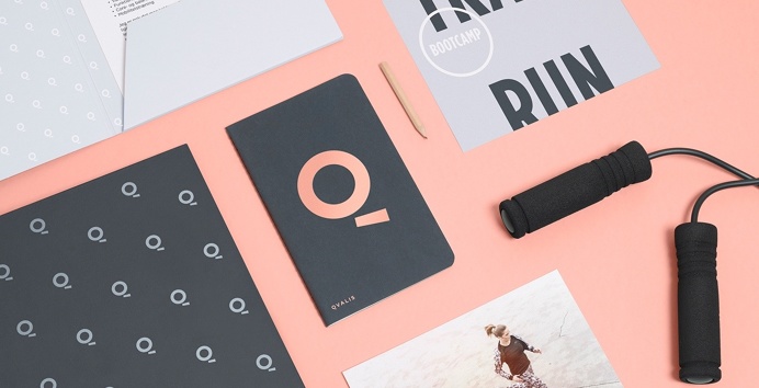 qvalis copenhagen fitness health visual brand branding identity corporate norweigian lifestyle coach coaching logotype logo minimal beautifu