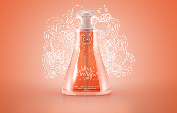 Blúm Hand Soap #packaging #lindsey #lettering #reveche