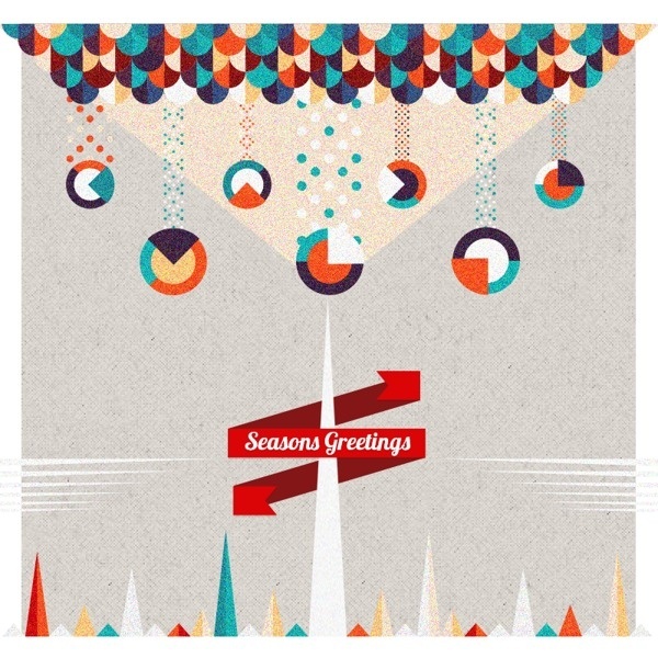 Christmas Cards by Ema Rogotbete on Behance http://bit.ly/1fAh8Tt #holiday #card #pattern