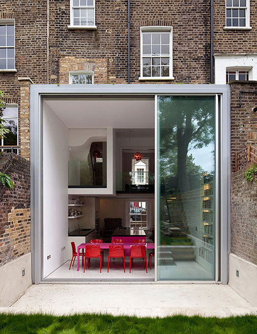 desire to inspire desiretoinspire.net #steel #pink #fishbowl #glass #hot #architecture