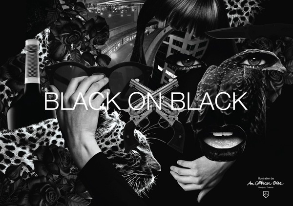RIOT for PEACE : BLACK on BLACK Collage (AUG 2012) #poster #illustration #art
