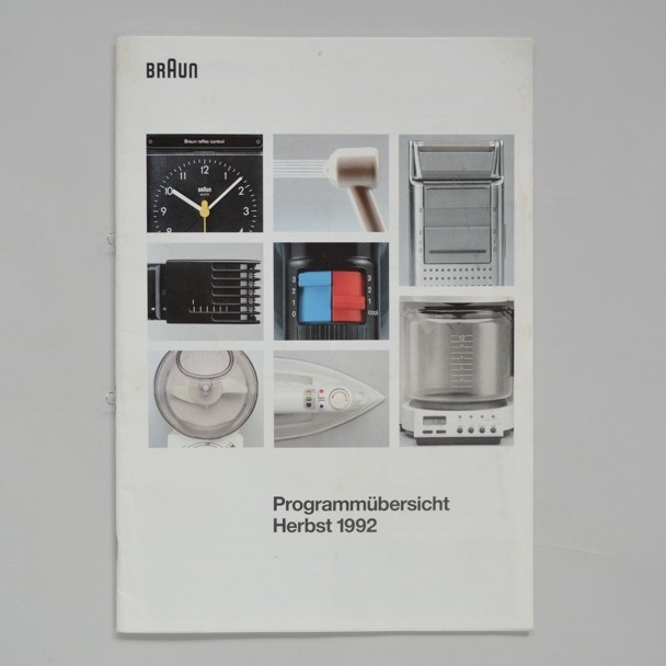 Braun programm overview autumn 1992 1992 via www.dasprogramm.org