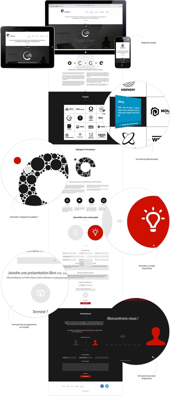 CelluleGrise website by Fabrice Vrigny #website #webdesign