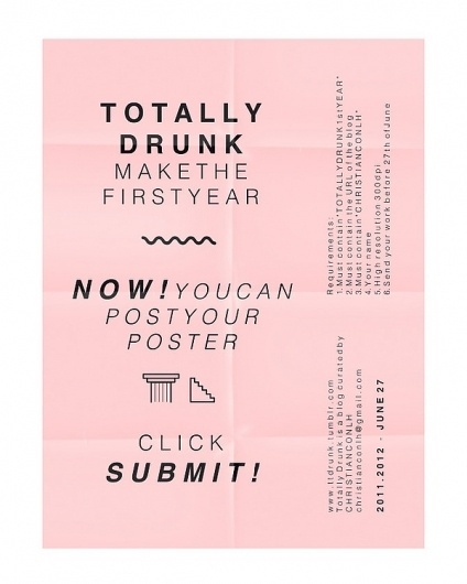 T O T A L L Y D R U N K 1st Year on the Behance Network #totallydrunk #christianconlh