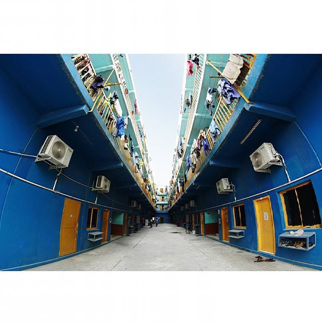 Labour camp! #dubai #workersworld #lifestyle #middleast #worker #camp #labour #photography #location #instaphoto #igdubai #igdubaipics #sony #a6300 #wideangle #lense #love #photo #philkjoe