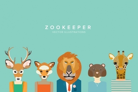 Vectors - Zookeeper by Theta - YouWorkForThem #youworkforthem #illustration