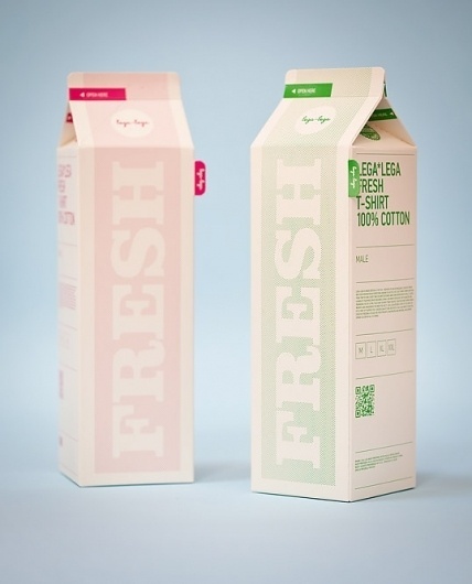 Lega-Lega T-shirts : Lovely Package . Curating the very best packaging design. #packaging #fresh #shirt