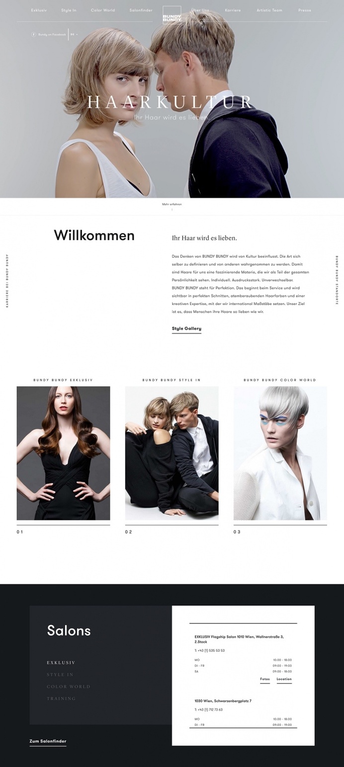 Bundy made by wild style head hair modern beautiful website webdesign blog design austria graz vienna mindsparkle mag