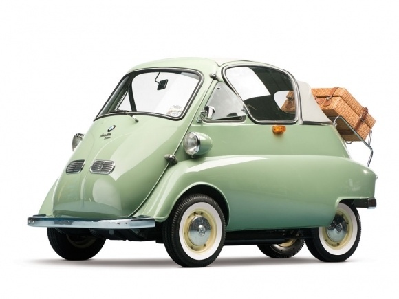 1956 BMW ISetta cabrio for sale front #car