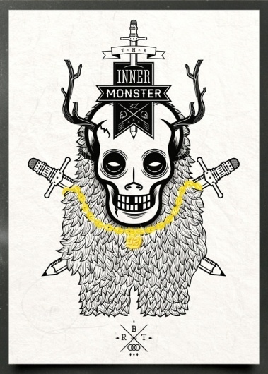 roboto #draw #inner #illustration #monster #skull