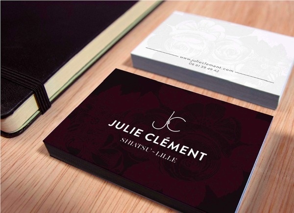 JULIE SHIATSU #engraving #logo #brand #shiatsu