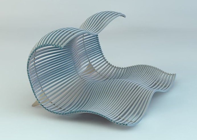 Brighten up any living space with this modern chaise loveseat lounger.The Happy Chaise Longue, by designer Dima Loginoff is great indoors or #modern #lifestyle #design #home #product #furniture #industrial #lounge #style