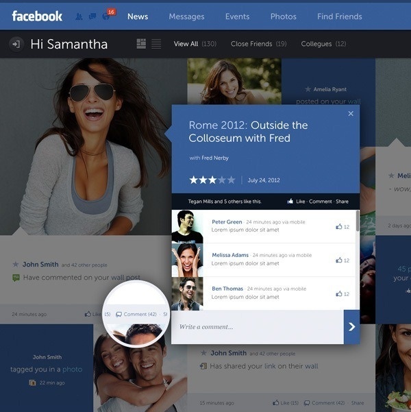 Facebook New Look #facebook