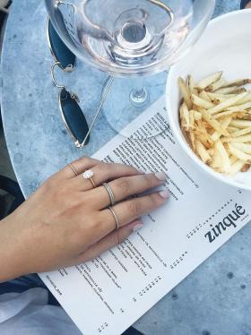 Simple oval engagement ring