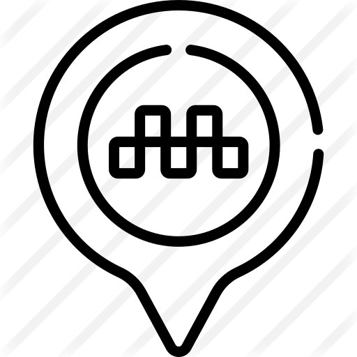 See more icon inspiration related to maps and location, map pointer, map point, map location, placeholder, taxi, pin, interface and signs on Flaticon.