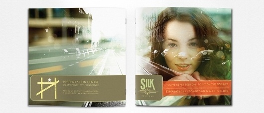 Brochure design: Vancouver real estate development « DAVID DAYCO #dayco #print #design #silk #david #brochure