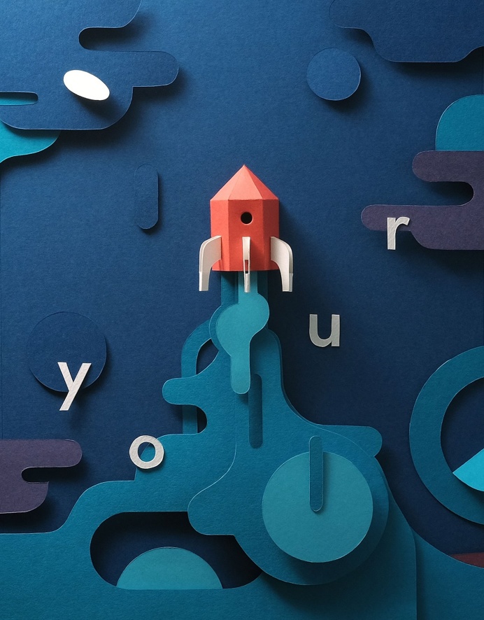 create your future, paper, cut