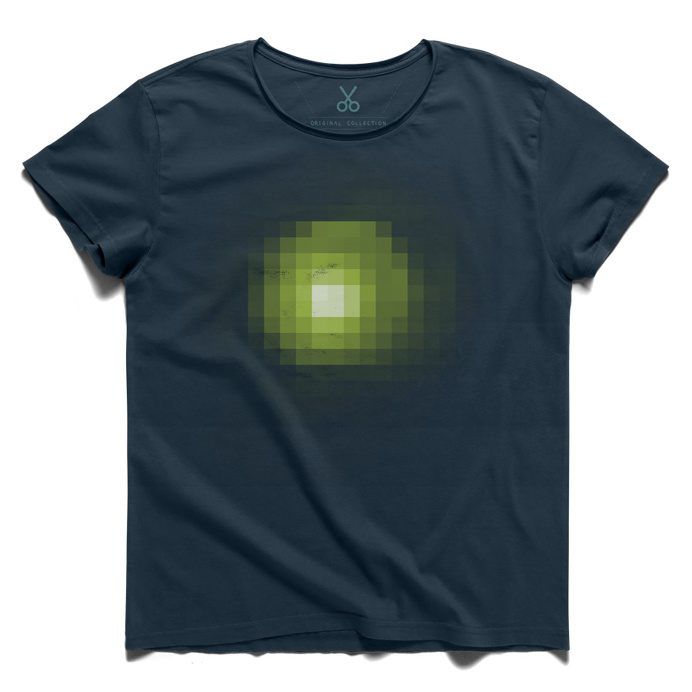 #pixo #darkblue #tee #tshirt #pixel #atom #green #pixelate