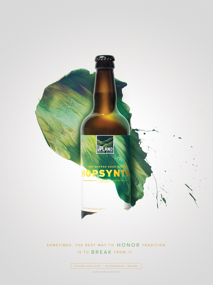 Upland Sour Ales: Hopsynth #Upland #Sour #Beer #Bottle #Packaging #Cina #Poster